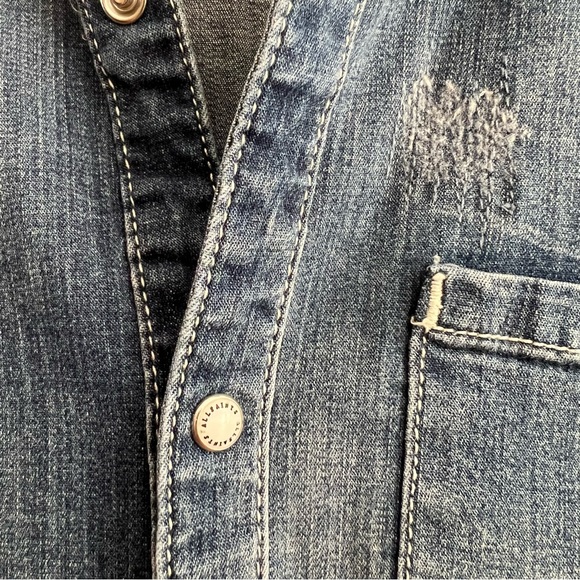 All Saints Denim Shirt Size Medium - Picture 5 of 6